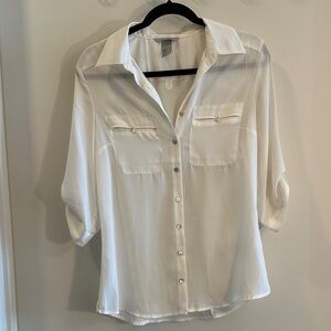 H&M Classic White Blouse